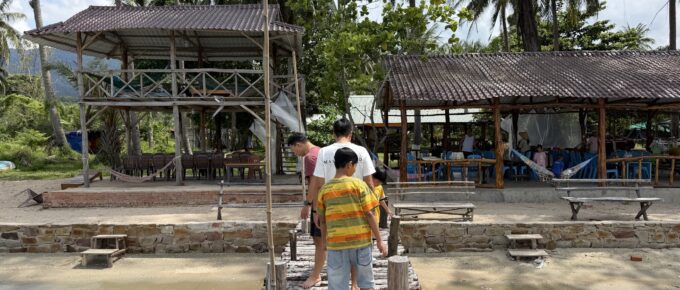 Cầu gỗ ra biển ở Phú Quốc chiều 4/8/2026, sau khi năm ngày đào tạo MEC kết thúc